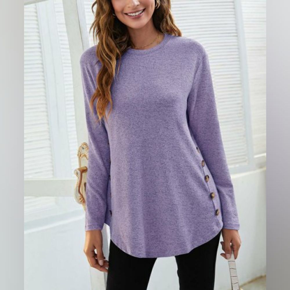 Enno Crewneck Long-Sleeve Top sz 2XL